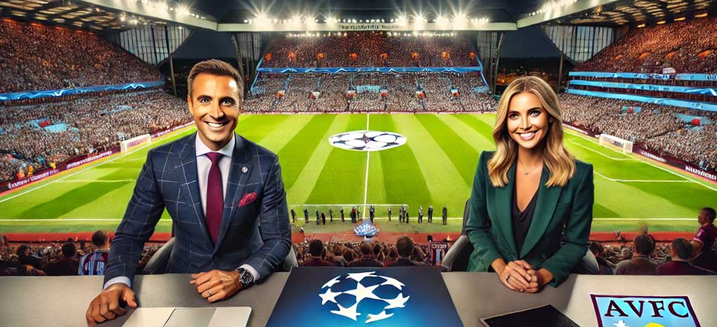 Fußball live im TV: Blick in den Villa Park